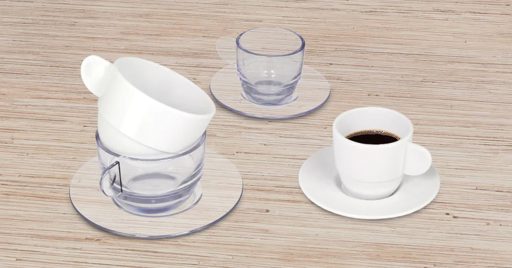 Gobelets en plastique